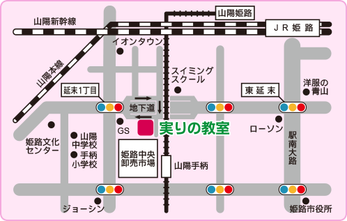 M.A.C. 個人指導 実りの教室の地図